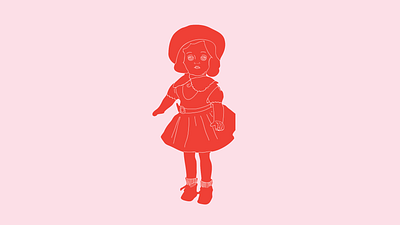 DOLL - TOY HISTORY doll dolls hand drawn illustration vector