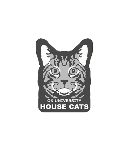 OKU HOUSE CATS branding design flat graphic design illustration logo minimal vector