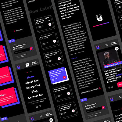 Hallgeirg Gustavsen 🦄 Mobile Interfaces artdirection branding building case study concept interaction ui user interface user interface design userexperience ux