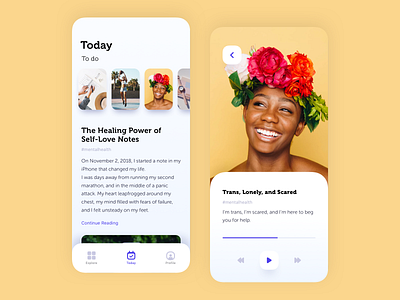 Psychology App Concept ios mobile app mobile app design mobile ui sketch ui