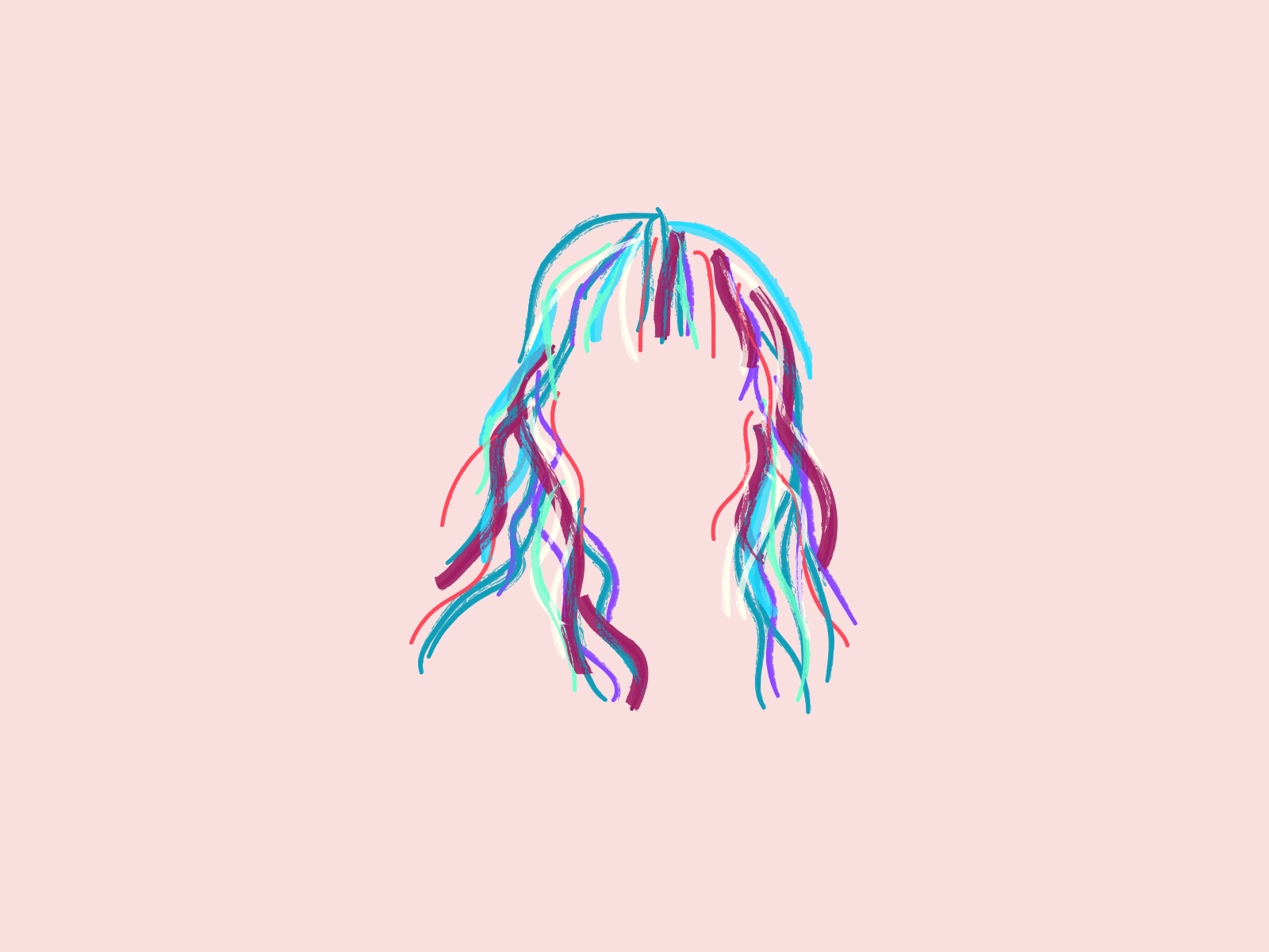 hair doodle animation gif illustration motion portrait