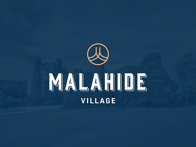 Malahide Village Logo branding icon ireland lockup logo logo design m typography vector village