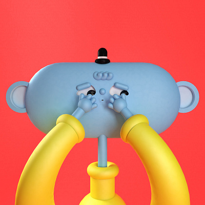 anxious boy 3d adobe c4d cgi character characterdesign cinema 4d color design illustration rgb