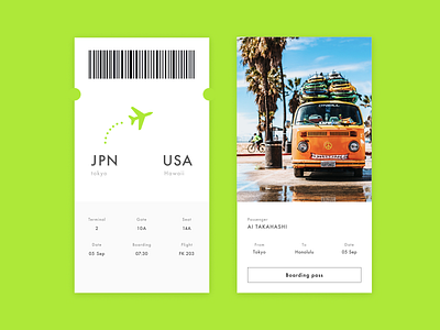 Daily ui24 boarding design paper paper design