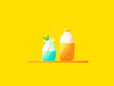 drinks illustration logo