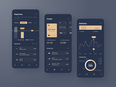 Bill management system-bank-4 animation app bank bank app bank card black data data visualization dataviz design icon money money app ui ux