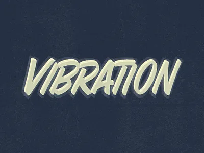 Vibration brand calligraphy custom type custom typography design graphic design illustration lettering logo logo design logotype script lettering typeface typography typography logo vintage vintage logo