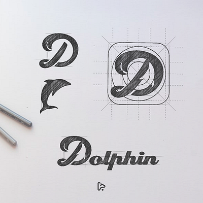 Dolphin Logo Concept animal brand branding design designer dolphin dolphin logo dual meaning logo dualmeaning garagephic studio graphic icon illustration letter d letter d logo logo negative space negative space logo vector