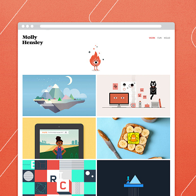 New Site! illustration new site portfolio rebrand website