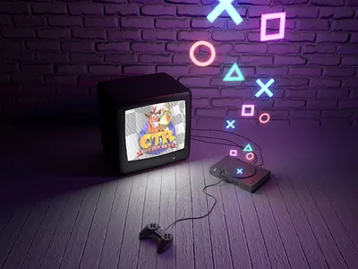 PlaystationOne 3d 3dmodel 90s blender playstation rendering videogames