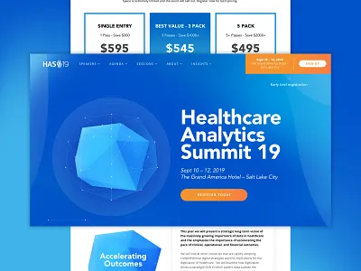 HAS19 design idea that didn't make it blues design gradient ui ux website design
