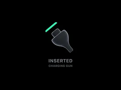 Charging Icon of Electric Vehicle 3d animation battery car changing energy hmi icon meter tesla ui waiting