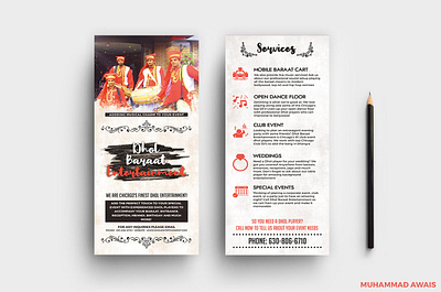 Entertainment band brochure design flyer leaflet pamphlet