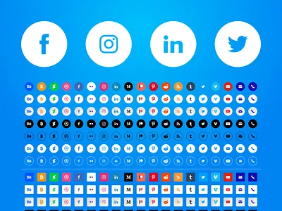 Social Media Icon Library for Sketch icon icon set sketch social media