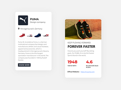 Brand Design app branding clean colorful creative design dribbble best shot puma rebound