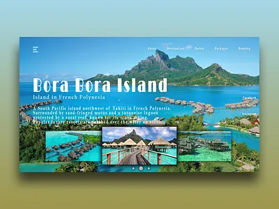 borabora art branding design flat illustration trending ui uiux ux web web design website