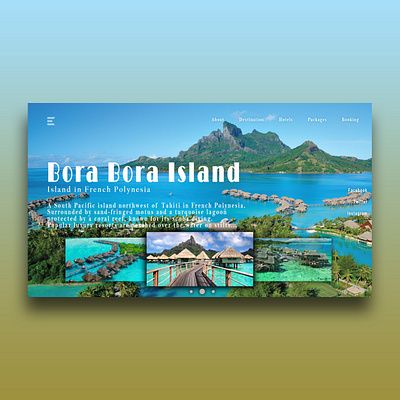 borabora art branding design flat illustration trending ui uiux ux web web design website