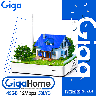 Giga packages app branding clean design flat graphic design icon illustrator photomanipulation photoshop type typography ui vector web website