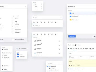 Mimeeq - UI Elements dashboard editor elements forecast furniture interface layout metrics ui design ux