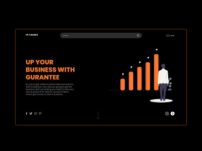 Up Business daily ui challange minimal ui ui. ux up business up business ux web web design website website design website header design