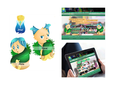 Hydration project for children animal children design egg illustration logo mascotte student tree ui ui design vector
