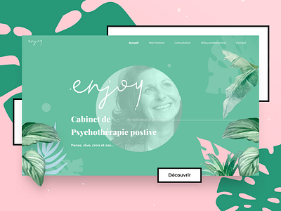 Enjoy! fresh colors homepage layout leaf tropical tropics ui webdesign website