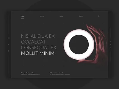 Hero Section Design #6 | Circle dark dark mode dark theme dark ui hero section landing page landing page design landingpage ui ux web website