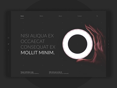 Hero Section Design #6 | Circle dark dark mode dark theme dark ui hero section landing page landing page design landingpage ui ux web website