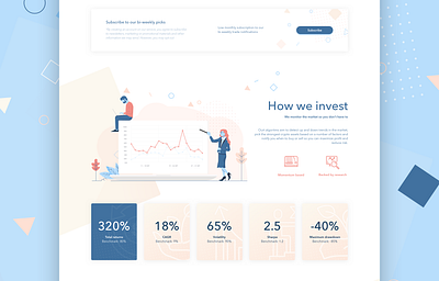 Landing page for Crypto Asset Capital branding clean design flat minimal modern typography ui ux web