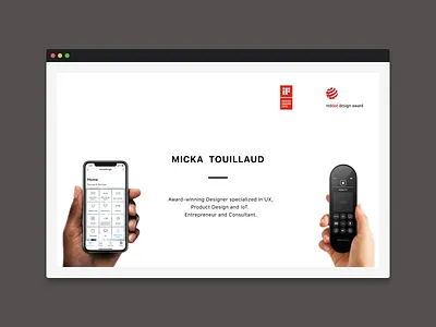 UX Design Consultant Portfolio awards consulting design designer designer logo iot logo minimalist portfolio portfolio website product design ux website