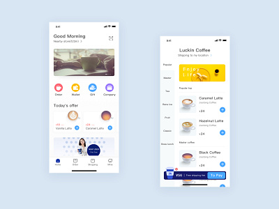 Coffee app design ui ux