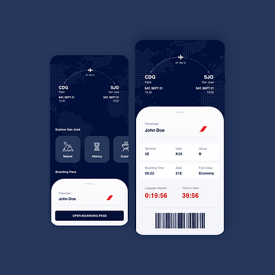 Boarding Pass airplane boarding boarding pass boarding ticket daily ui 24 daily ui day 24 dailyui challenge dailyui024 dailyuichallenge pass tickets travel travel app