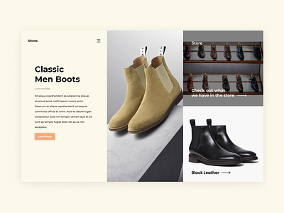 Shoe section figma figmadesign layout uidesign uiux webdesign