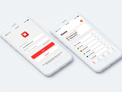 BetFights app login screen app logo design ios ios app sport ui ui ux ui design uidesign uiux ux