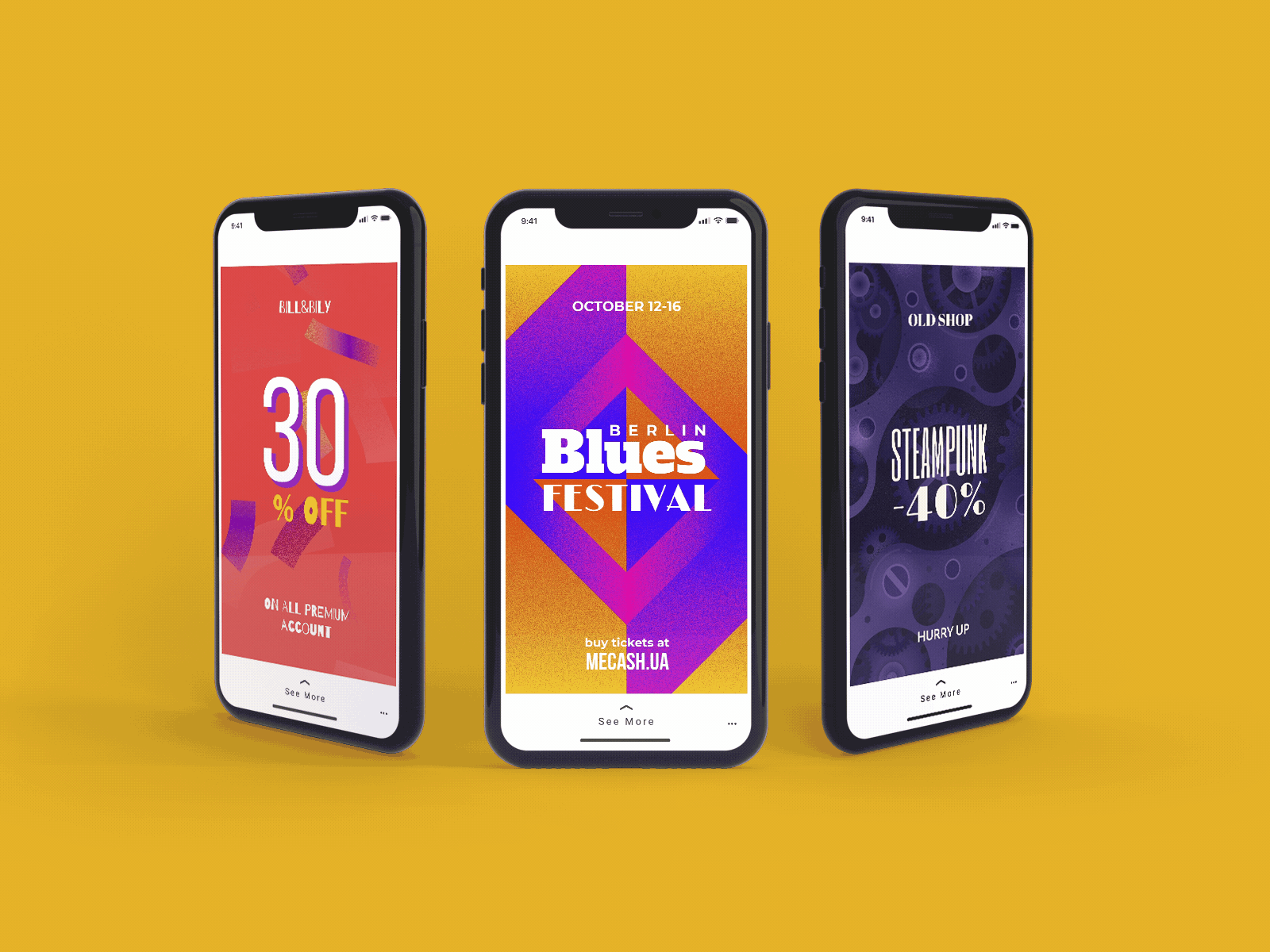 Stunning animation stories animation background facebook fluid gear geometric design grain instagram pattern post poster sale story