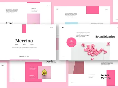 Merrina - Brand Guideline Powerpoint brand guideline brand guidelines brand guidelins branding clean corporate guide guideline guidelines minimal modern mood board neutral pitch deck powerpoint powerpoint guideline powerpoint template presentation style template