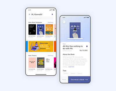 Book App app design book book app clean app design download ui ux design uidesign uxdesign