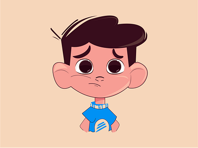 Sad affinity designer boy character child designer illustration illustrator pen tool sad vector vector art vector illustration