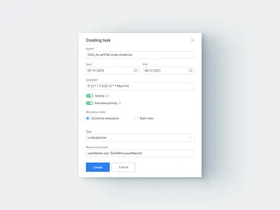 Creating task creating design modal modal window product product design task ui ux