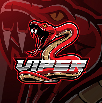 Viper snake mascot logo design animal logo branding design esport esports game design graphic design illustration logo mascot logo viper