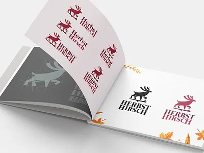 Herbst Hirsch logo agency animal brand branding creative deer design logo mark wild