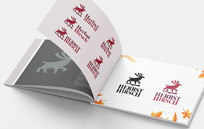 Herbst Hirsch logo agency animal brand branding creative deer design logo mark wild