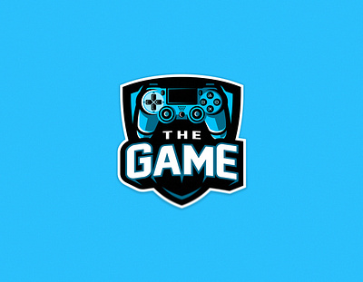 The Game buttons dmitry krino esportslogo game gamepad joystick mascotlogo playstation ps 4 shield sports logo typo