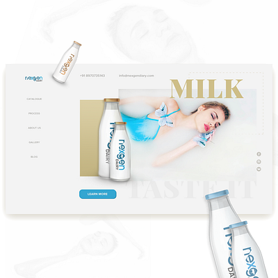 Milky Milk branding design uidesign uiux uxdesign webdesign