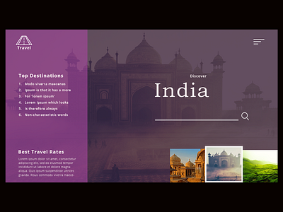 India discover design minimal ui ux vector website