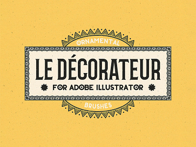 Le Decorateur Ornamental Brushes Collection art deco border brush decoration download frame illustratot label ornament ornamental pattern retro vintage