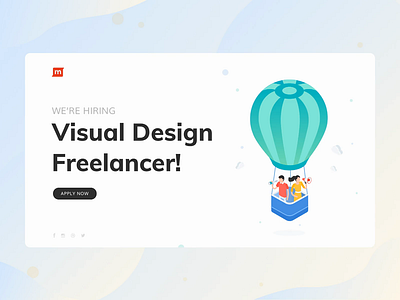 Hiring Visual Designer Freelancer - RentoMojo clean consultant design freelancer hiring illustrator interface landing page mobile motion rentomojo ui visual design website