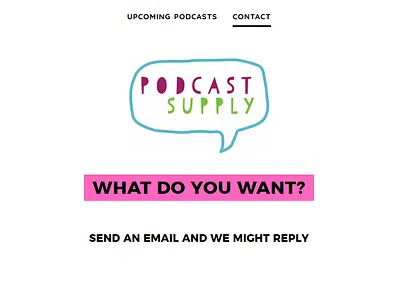 PodcastSupplyScreenshot branding logo webdesign website