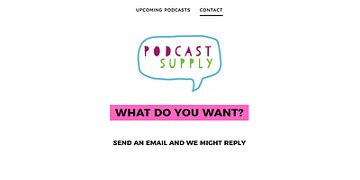 PodcastSupplyScreenshot branding logo webdesign website