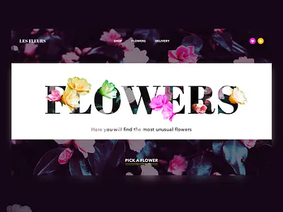 Flowers appdesign colour creativity dailyui design e commerce flowers homepage ui uxdesign web webdesign